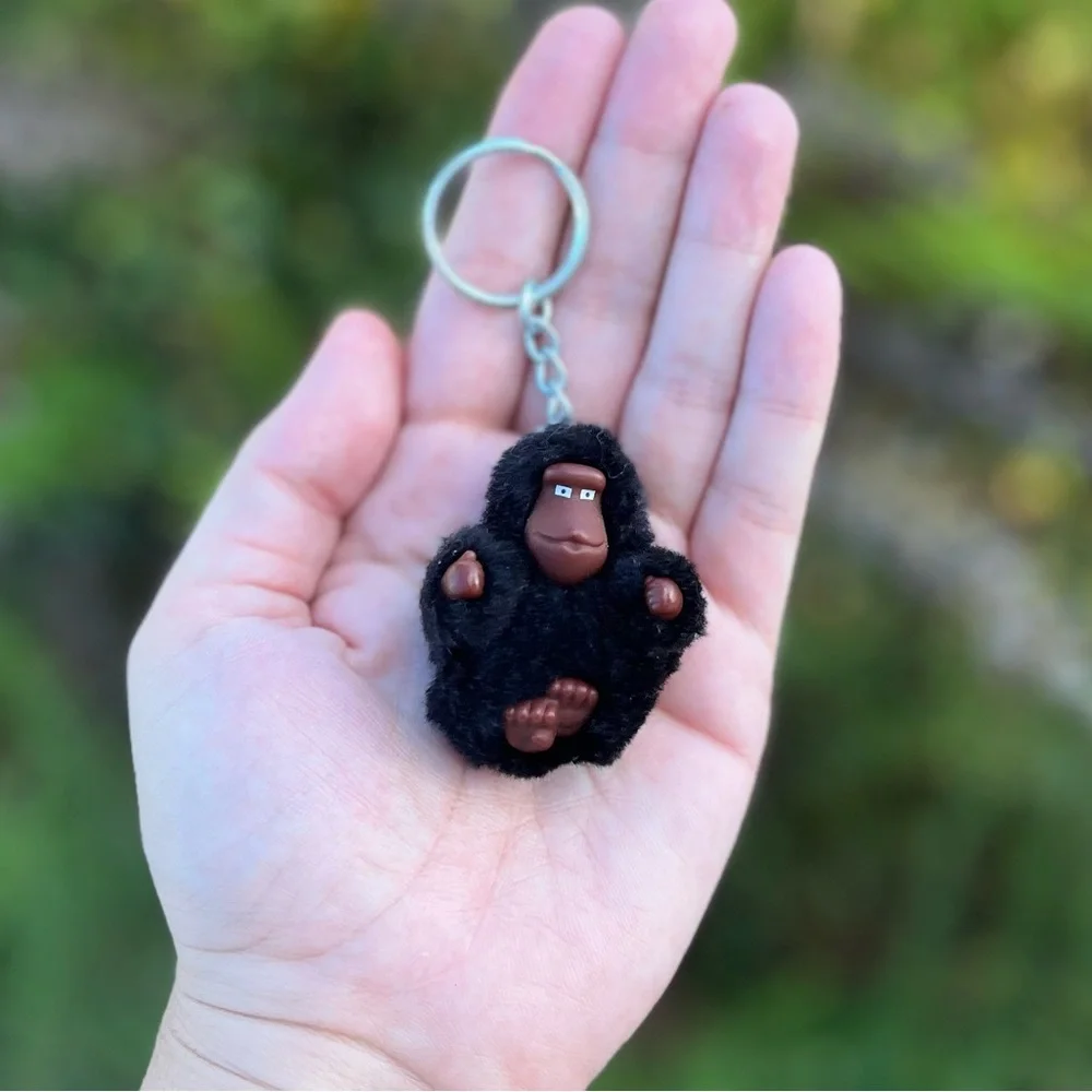 Kipling Daniel Black Gorilla Keychain